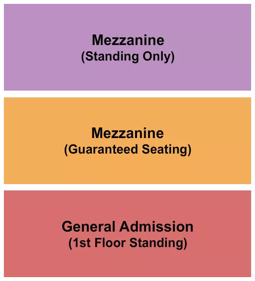 GA SEATED MEZZ 3 Seating Map Seating Chart