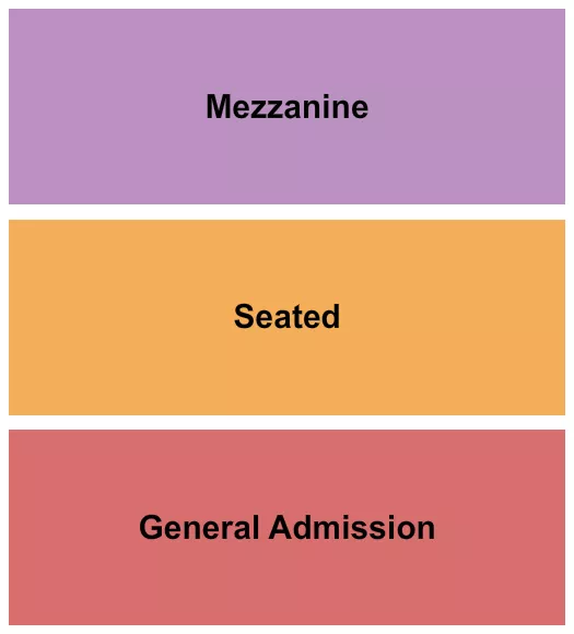 GA SEATED MEZZ Seating Map Seating Chart