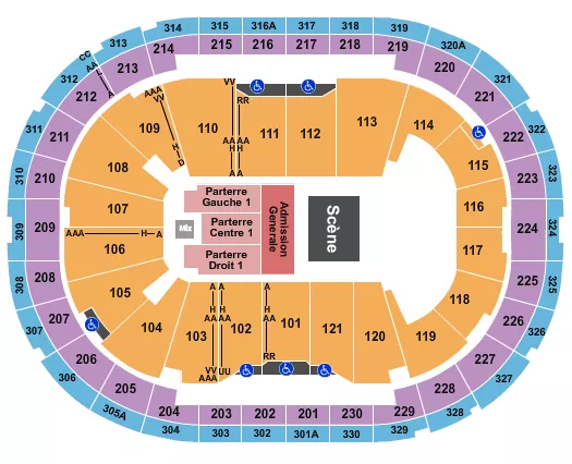 CITY AND COLOUR Seating Map Seating Chart
