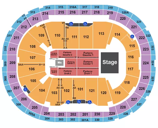 ENDSTAGE 5 Seating Map Seating Chart