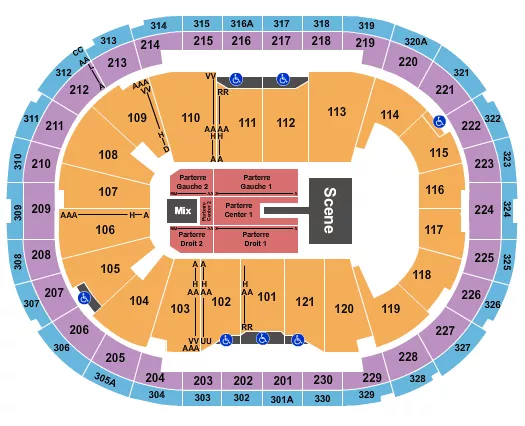 GLORIOUS Seating Map Seating Chart