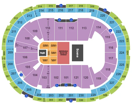 THE OFFSPRING Seating Map Seating Chart
