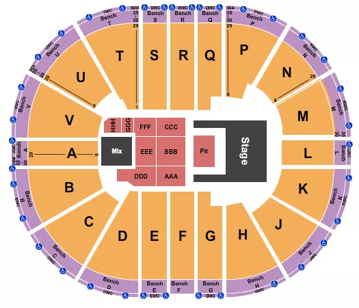 DOJA CAT Seating Map Seating Chart