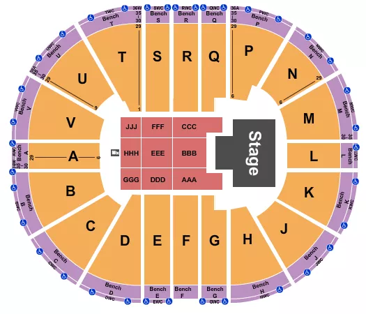 OMAR COURTZ Seating Map Seating Chart