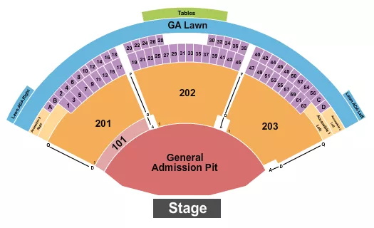 ENDSTAGE TABLES Seating Map Seating Chart
