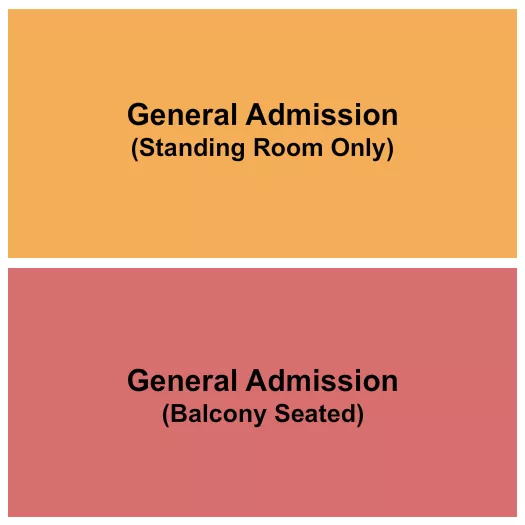 GA BALCONY Seating Map Seating Chart