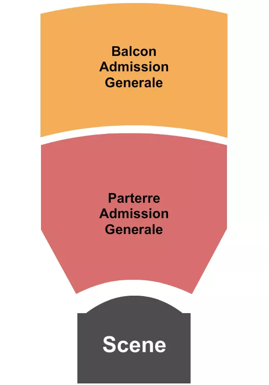 GA PARTERRE BALCONY Seating Map Seating Chart