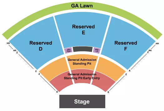VIRGINIA CREDIT UNION LIVE AT RICHMOND RACEWAY CODY JOHNSON Seating Map Seating Chart
