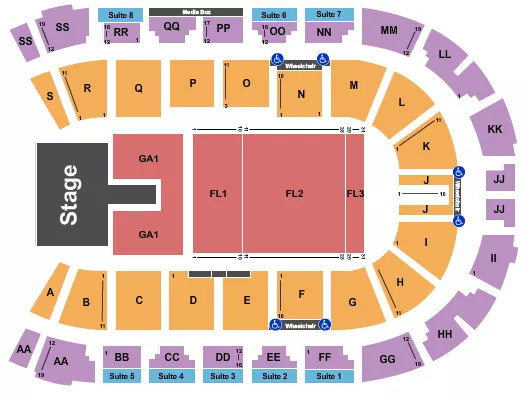 VISITLETHBRIDGECOM ARENA JON PARDI Seating Map Seating Chart