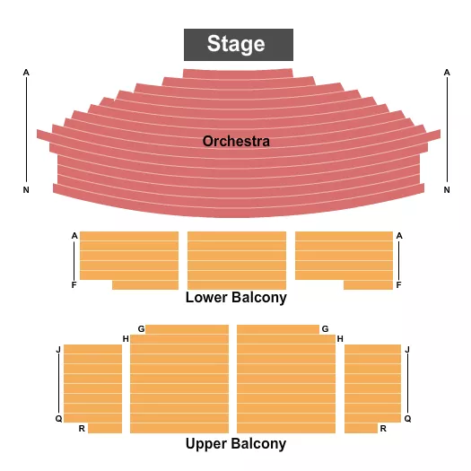 END STAGE Seating Map Seating Chart