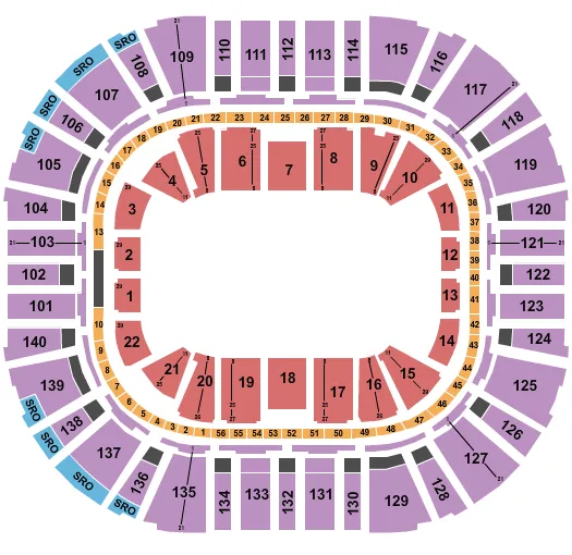 MONSTER JAM Seating Map Seating Chart