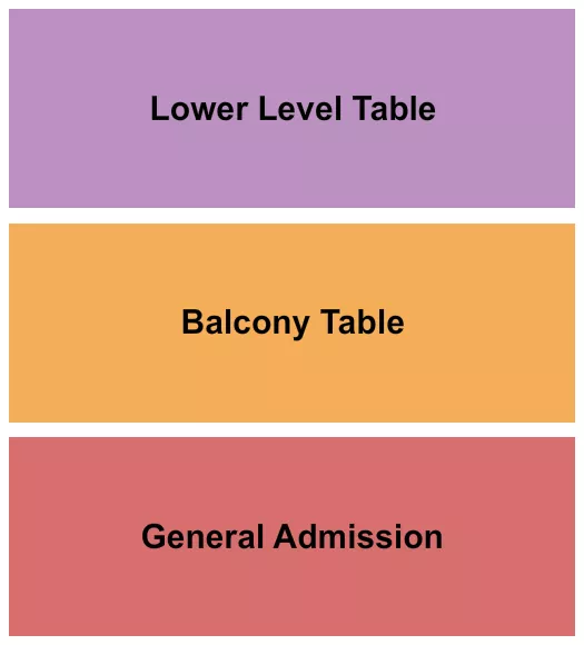 VOGUE THEATRE IN GA BALCONY TABLE Seating Map Seating Chart