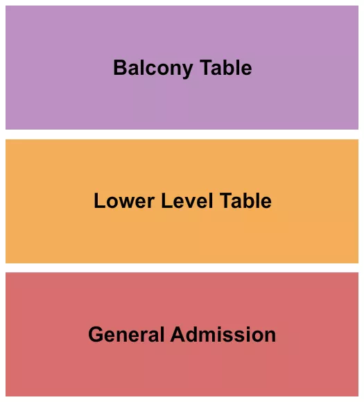 VOGUE THEATRE IN GA LOWER BALC TABLE Seating Map Seating Chart