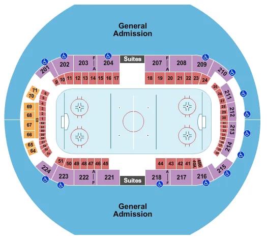 HOCKEY 2020 Seating Map Seating Chart