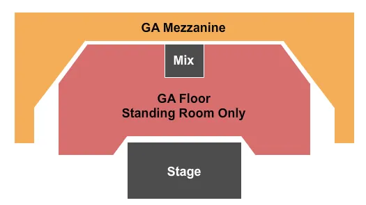 GA FLOOR GA MEZZ Seating Map Seating Chart