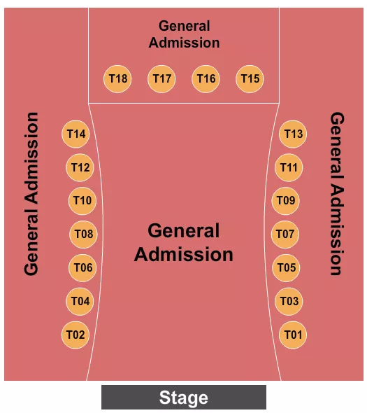 VOODOO LOUNGE AT HARRAHS NORTH KANSAS CITY GA TABLES Seating Map Seating Chart