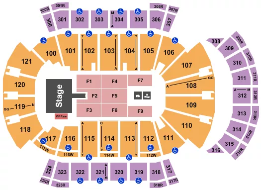 ICE CUBE Seating Map Seating Chart