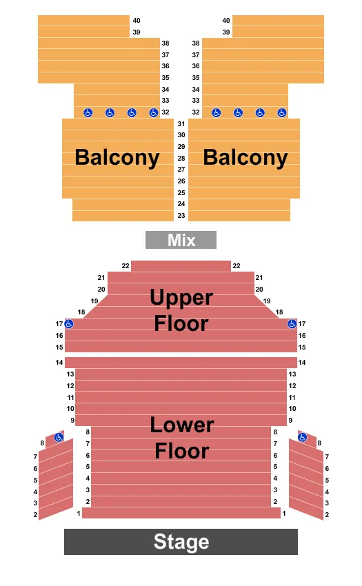 ENDSTAGE 2 Seating Map Seating Chart