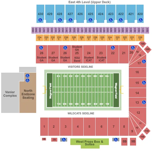 FOOTBALL Seating Map Seating Chart