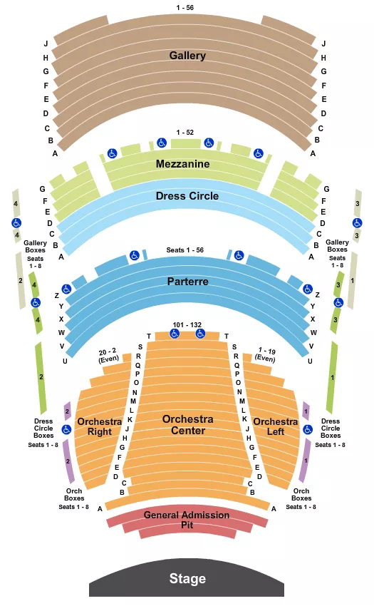 ENDSTAGE GA PIT Seating Map Seating Chart