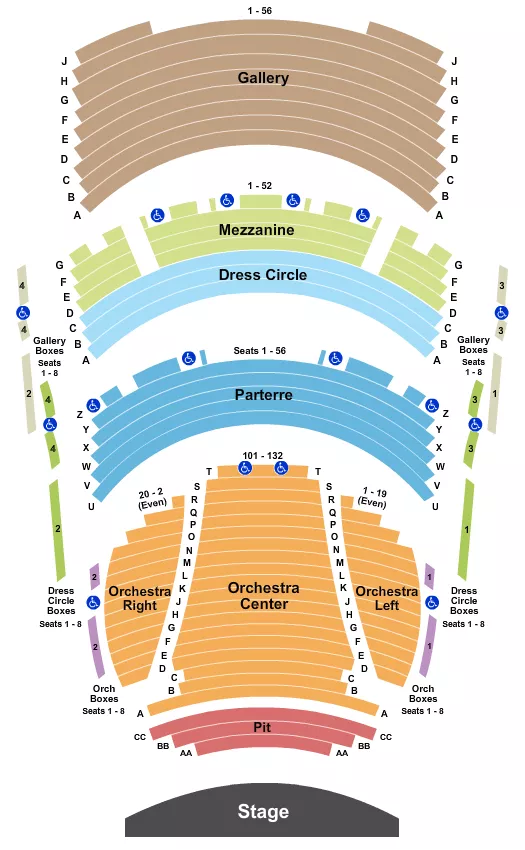 ENDSTAGE Seating Map Seating Chart