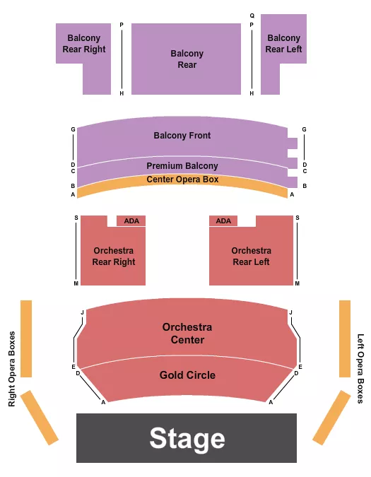 ENDSTAGE 2 Seating Map Seating Chart