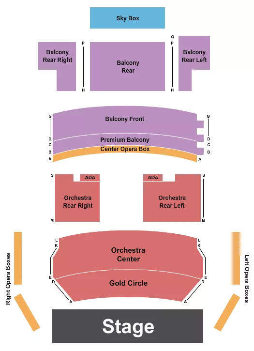 ENDSTAGE 3 Seating Map Seating Chart