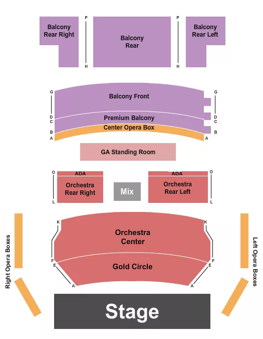 ENDSTAGE 4 Seating Map Seating Chart