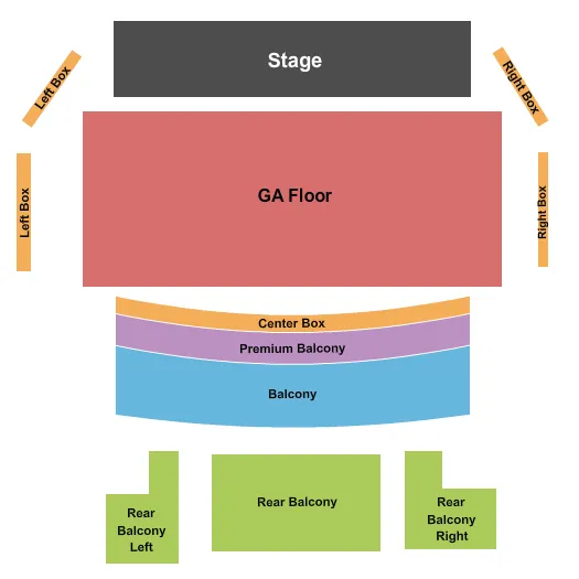 ENDSTAGE GA FLOOR 2 Seating Map Seating Chart