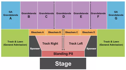 ENDSTAGE GA PIT VIP Seating Map Seating Chart