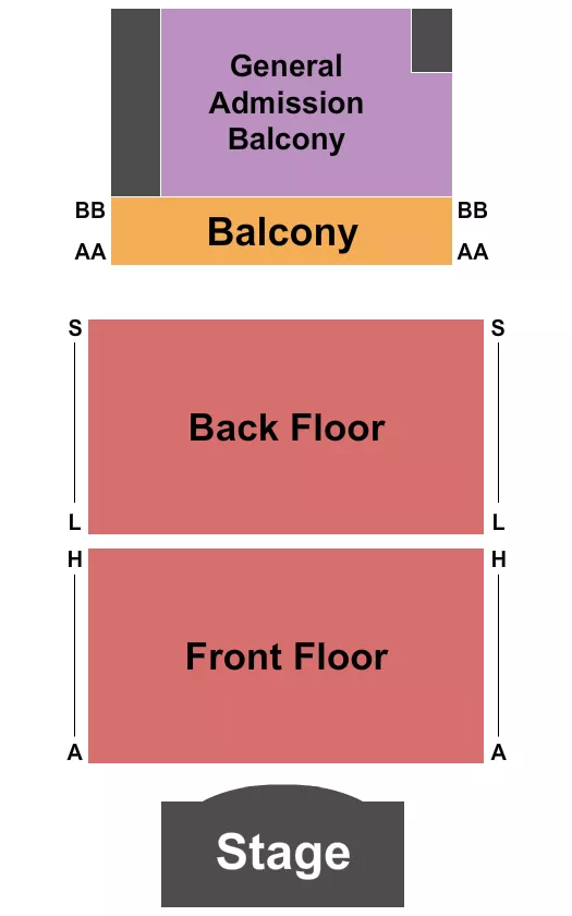 RSV FLOOR GA RSV BALCONY Seating Map Seating Chart