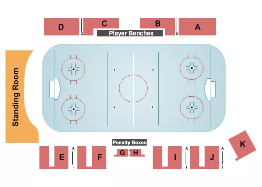 HOCKEY Seating Map Seating Chart