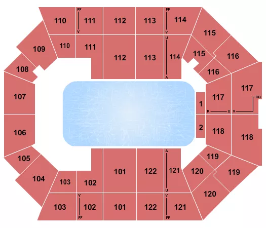DISNEY ON ICE Seating Map Seating Chart