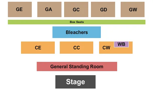 WAYNE COUNTY FAIR OH ENDSTAGE GA Seating Map Seating Chart