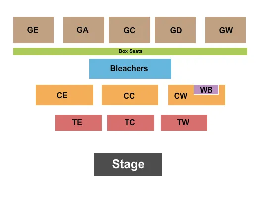 WAYNE COUNTY FAIR OH ENDSTAGE Seating Map Seating Chart