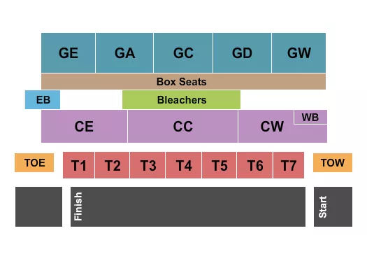 WAYNE COUNTY FAIR OH TRACTOR PULL Seating Map Seating Chart