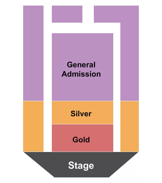 GOLD SILVER GA Seating Map Seating Chart