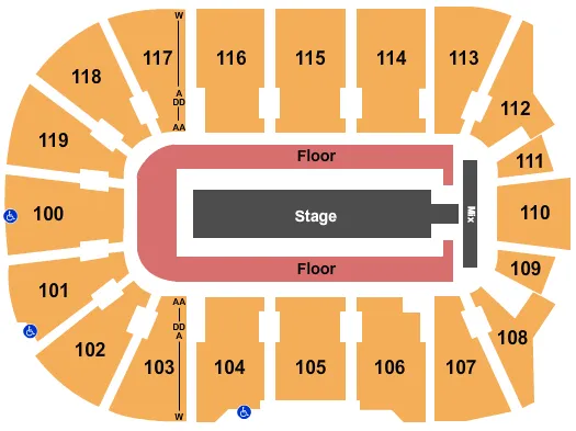 J BALVIN Seating Map Seating Chart