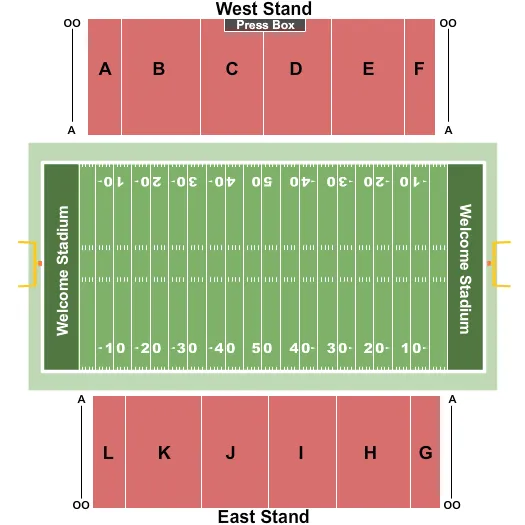FOOTBALL Seating Map Seating Chart