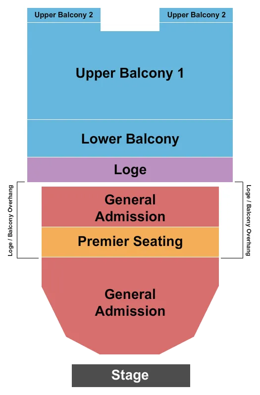 ENDSTAGE RSV FLOOR W PREMIER GA 2 Seating Map Seating Chart