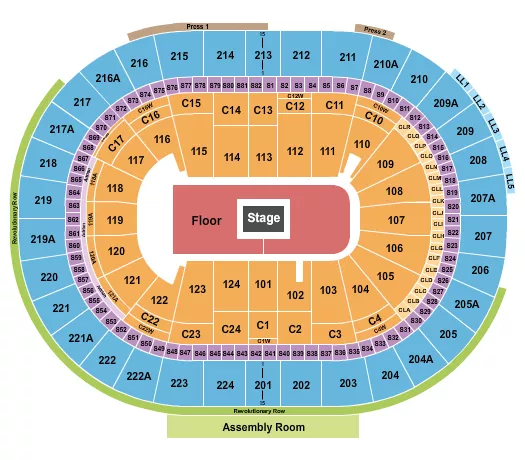 BILLIE EILISH Seating Map Seating Chart