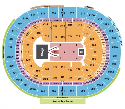 CONAN GRAY Seating Map Seating Chart