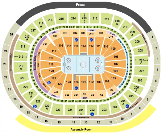 HOCKEY 2 Seating Map Seating Chart