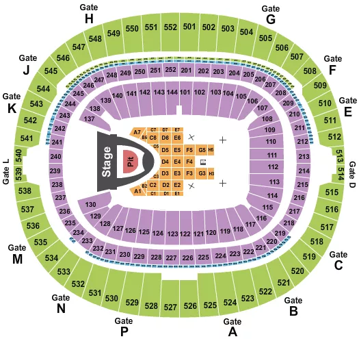 BLACKPINK Seating Map Seating Chart