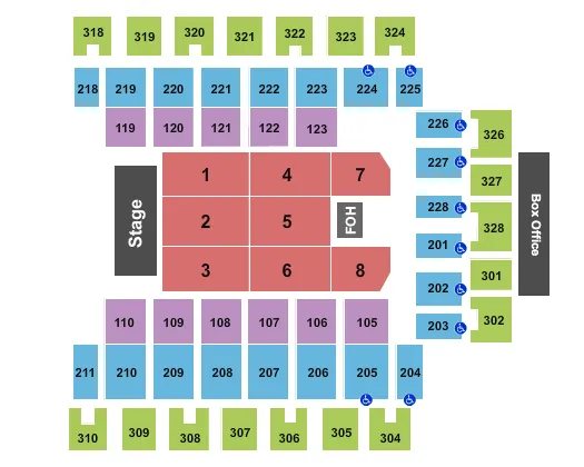 ENDSTAGE 2 Seating Map Seating Chart