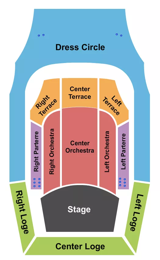 END STAGE Seating Map Seating Chart