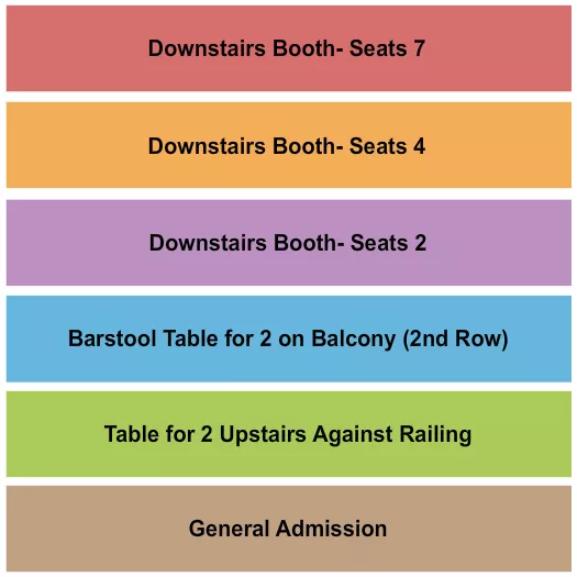 GA BOOTH BARSTOOL 6 Seating Map Seating Chart