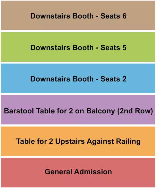 GA BOOTH BARSTOOL 5 Seating Map Seating Chart