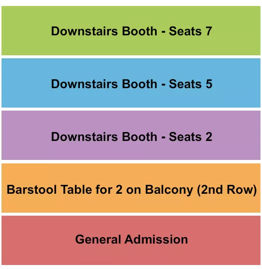 GA BOOTH BARSTOOL 7 Seating Map Seating Chart