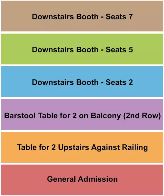 GA BOOTH BARSTOOL 4 Seating Map Seating Chart